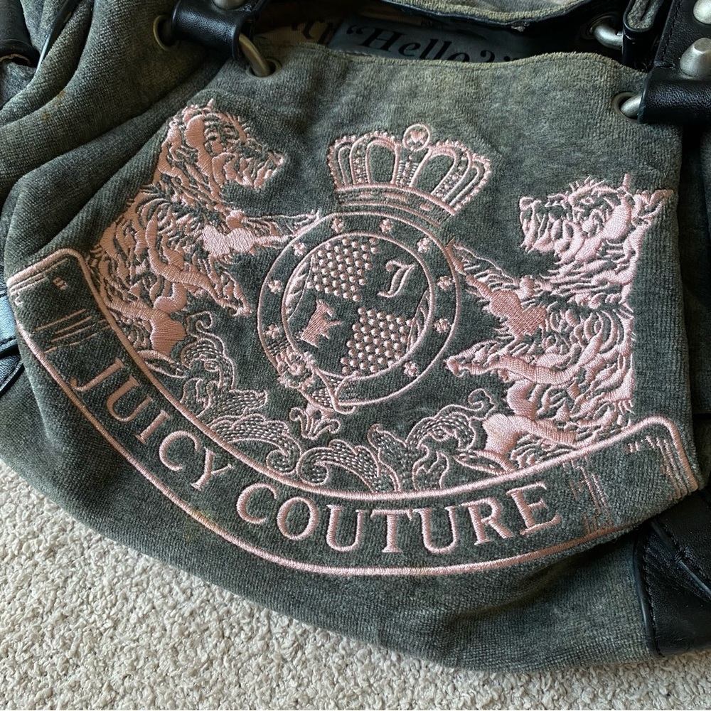 Juicy Couture late Y2K grey and pink velour dog bag - Picture 2 of 10